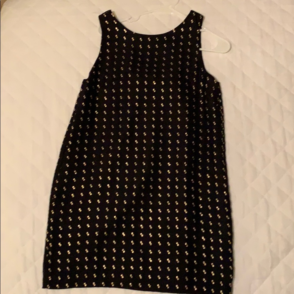 Black and gold boutique shirt dress